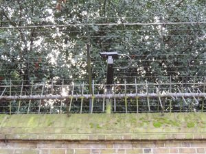 The Security at Buckingham Palace. Massive Spikes on the fence