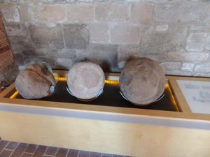 Boulders used for trebuchet
