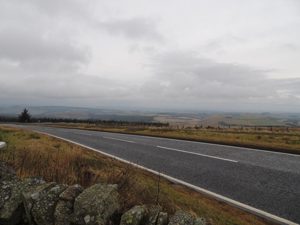Our first view of Scotland across the English border