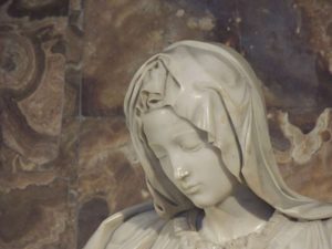 The Pietà statue carved by Michelangelo