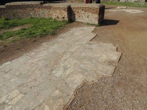 Marble floor still enduring the test of time