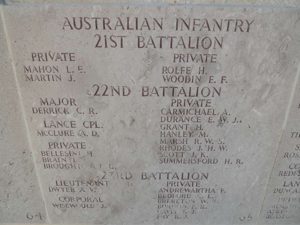 J. Martin, the youngest known Australian to fall during the war at the age of 14 years.