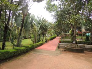 Leads to the AC rooms, girls dorms and boutique