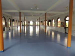 Inside the dining hall